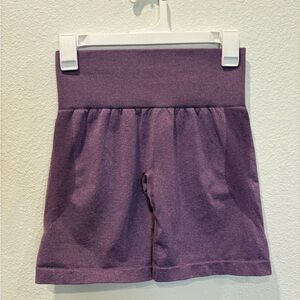 NVGTN Seamless Athletic Shorts Purple High Waisted Gym Workout